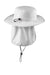 Port Authority Hats C920 Mens Moisture Wicking Wide Brim Hat White Flat Back