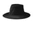 Port Authority Hats C921 Mens Wide Brim Moisture Wicking Hat Black Flat Back