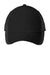Port Authority Hats C923 Mens Adjustable Hat Black/White Flat Front