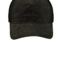 Port Authority Hats Mens Pigment Print Mesh Back Adjustable Hat - Olive Green