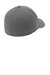 Port Authority Hats C928 Mens Wool Blend Flexfit Hat Grey Flat Back