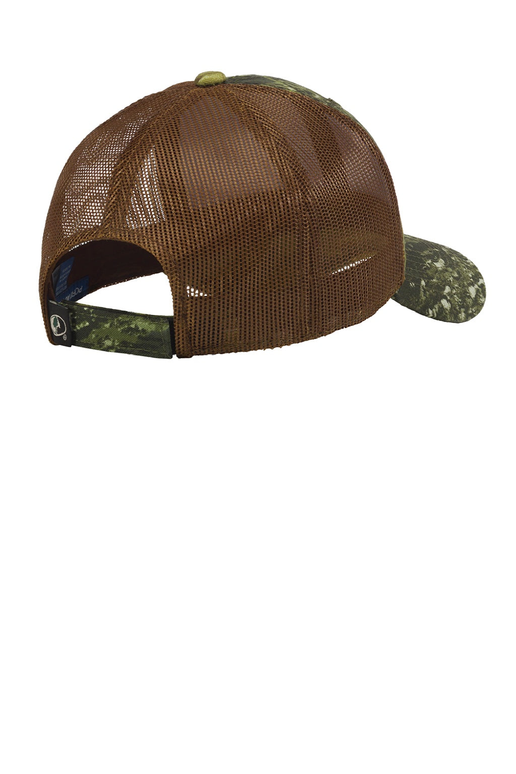Port Authority Hats C930 Mens Camouflage Mesh Back Adjustable Hat Mossy Oak New Break Up/Brown Flat Back