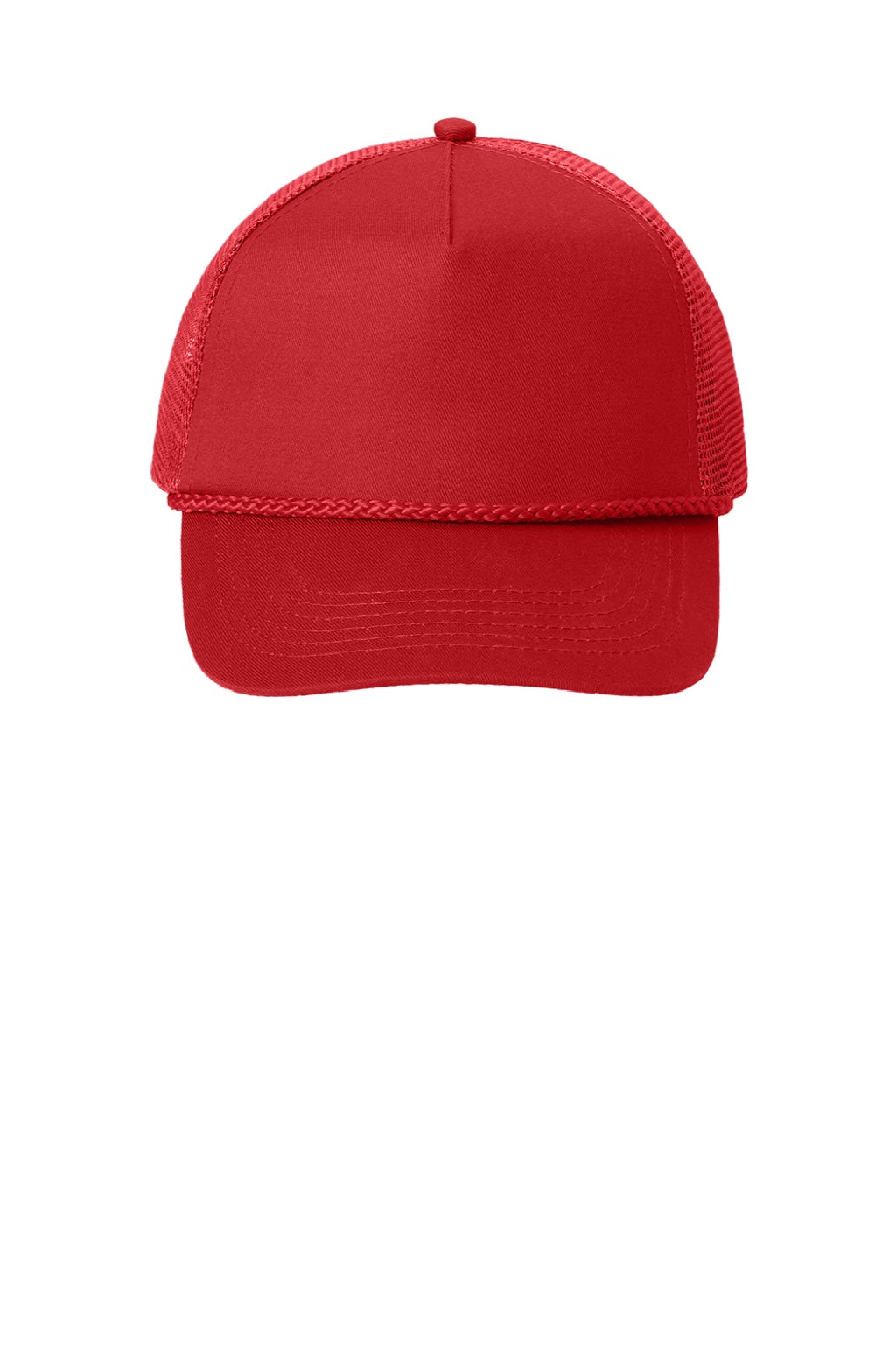 Port Authority Hats C932 Mens Snapback Hat Red Flat Front