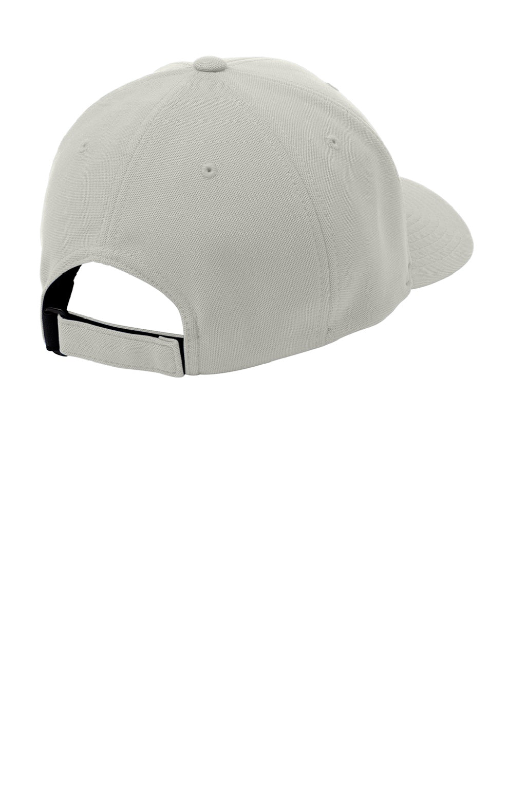 Port Authority Hats C934 Mens Stretch Fit Hat Silver Grey Flat Back