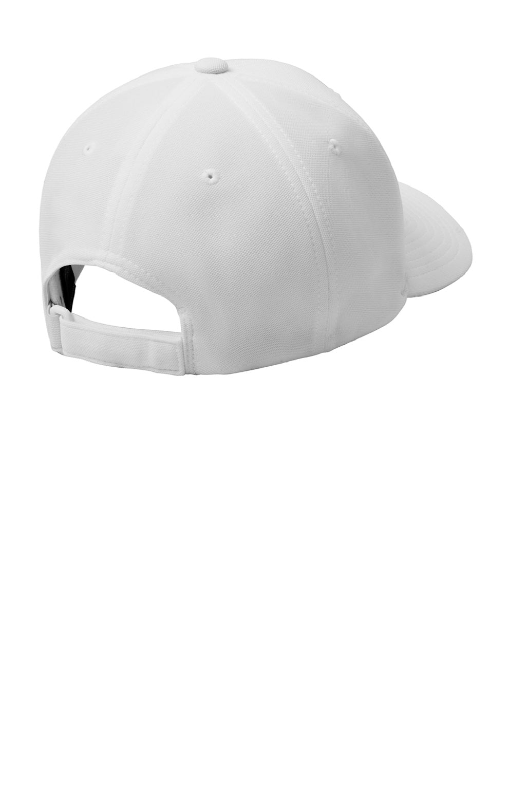 Port Authority Hats C934 Mens Stretch Fit Hat White Flat Back