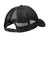 Port Authority Hats C936 Mens Twill Foam Adjustable Trucker Hat Black Flat Back