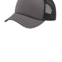 Port Authority Hats Mens Twill Foam Adjustable Trucker Hat - Charcoal Grey/Black