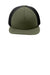 Port Authority Hats C937 Mens Foam Outdoor Flexfit Adjustable Hat Army Green/Black Flat Front