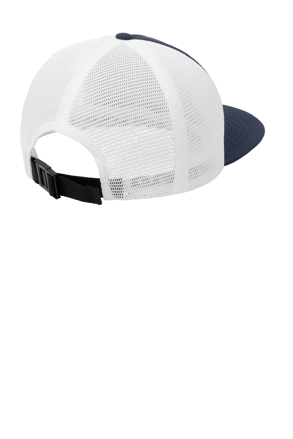 Port Authority Hats C937 Mens Foam Outdoor Flexfit Adjustable Hat True Navy Blue/White Flat Back