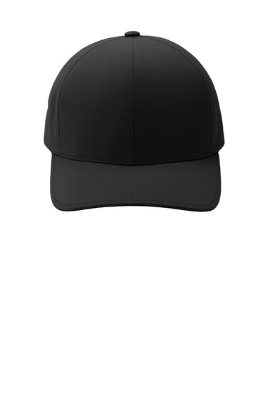 Port Authority Hats C938 Mens Delta Flexfit Hat Black Flat Front