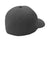 Port Authority Hats C938 Mens Delta Flexfit Hat Dark Grey Flat Back