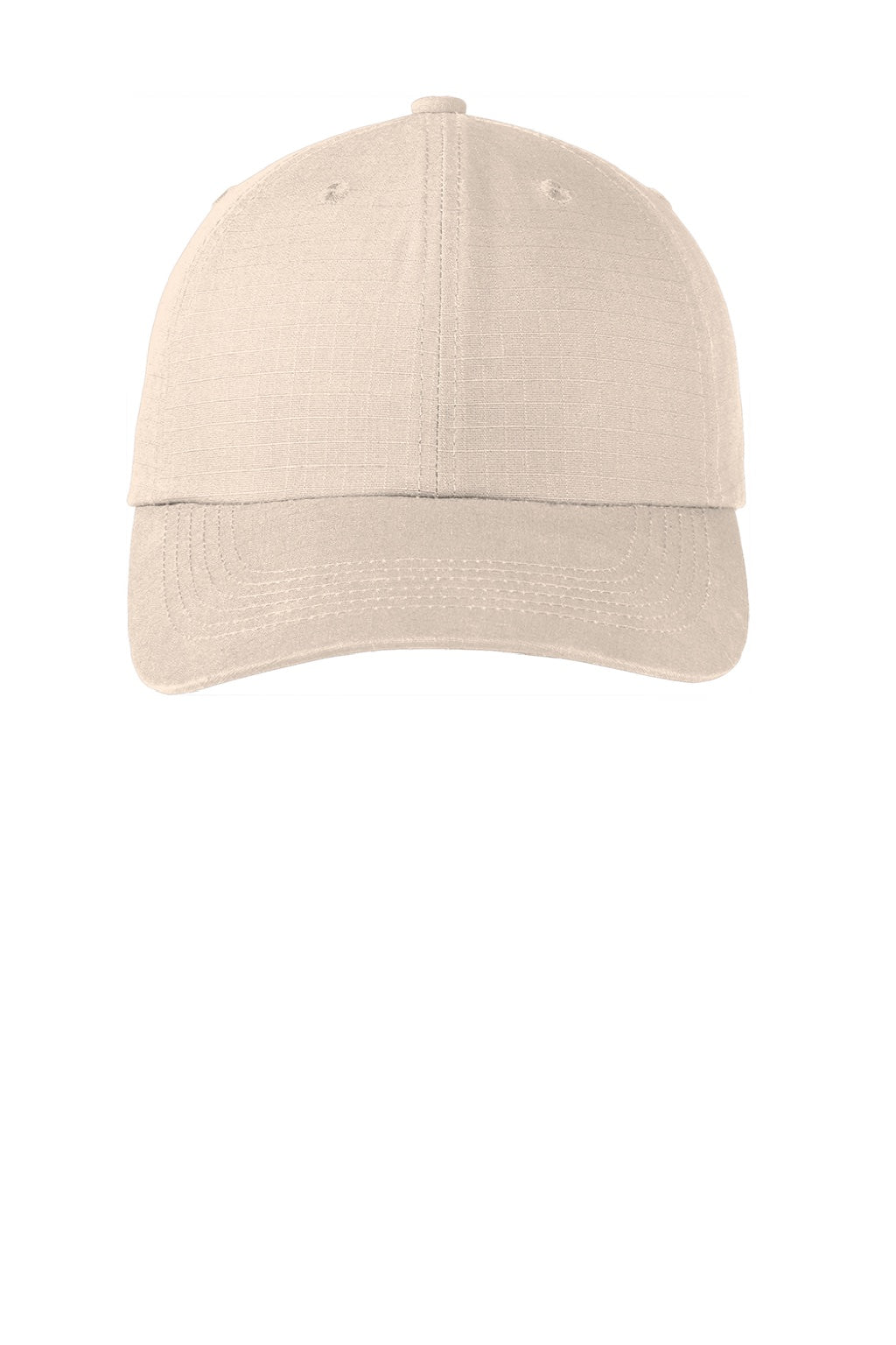 Port Authority Hats C940 Mens Ripstop Adjustable Hat Stone Flat Front