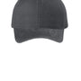 Port Authority Hats Mens Beach Wash Adjustable Hat - Coal Grey