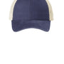 Port Authority Hats Mens Beach Wash Mesh Back Adjustable Hat - Denim Blue/Stone