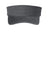 Port Authority Hats C944 Mens Beach Wash Adjustable Visor Coal Grey Flat Front
