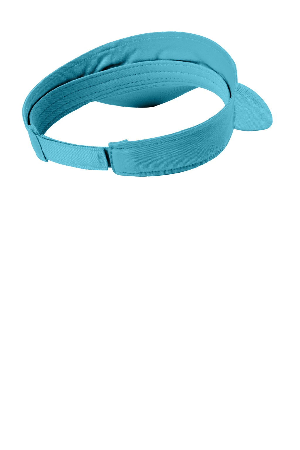 Port Authority Hats C944 Mens Beach Wash Adjustable Visor Tidal Wave Blue Flat Back