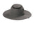Port Authority Hats C947 Mens Moisture Wicking Ventilated Wide Brim Hat Sterling Grey Flat Front