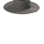 Port Authority Hats Mens Moisture Wicking Ventilated Wide Brim Hat - Sterling Grey