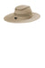 Port Authority Hats C947 Mens Moisture Wicking Ventilated Wide Brim Hat Stone Flat Back