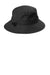 Port Authority Hats C948 Mens Moisture Wicking Bucket Hat Black Flat Back