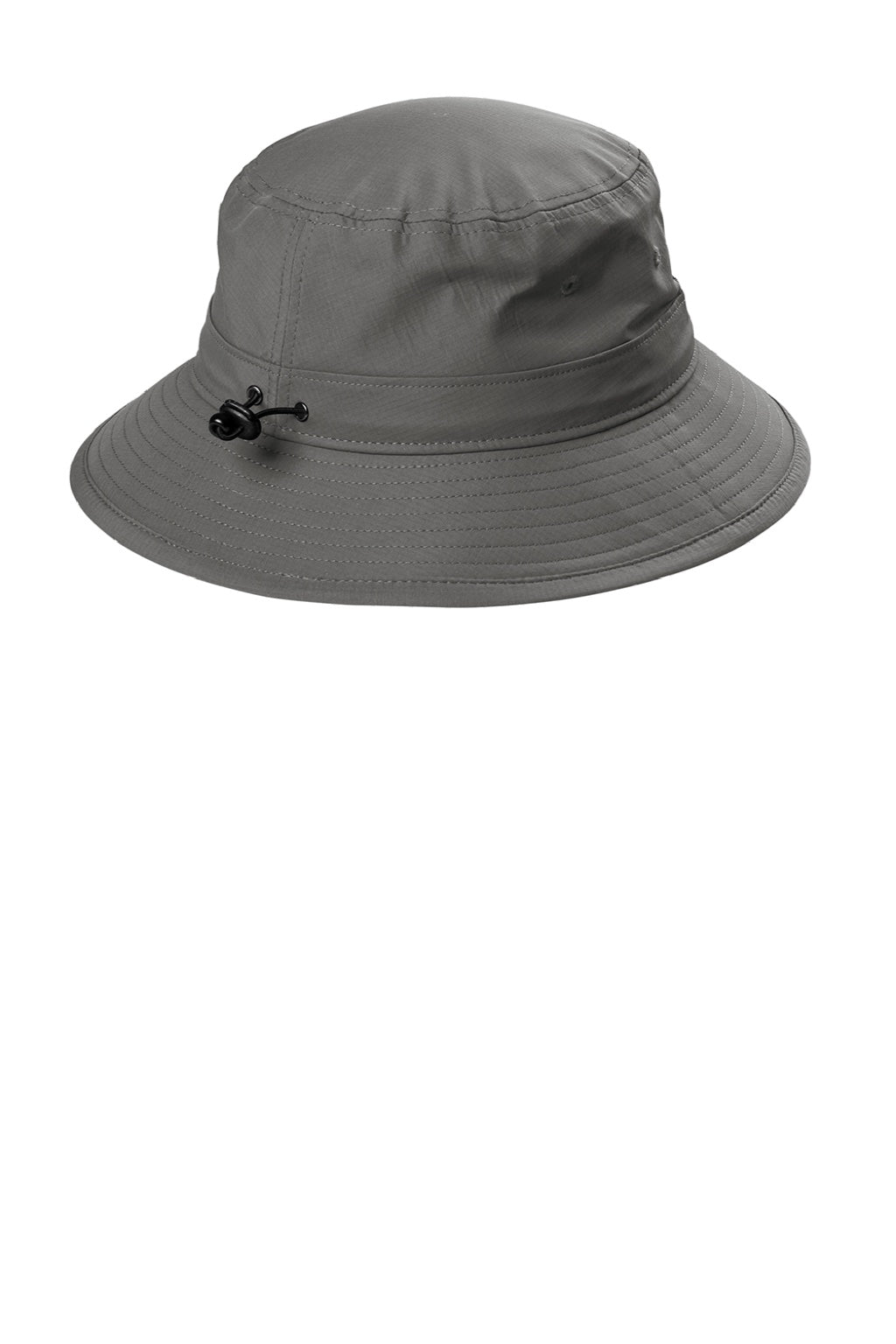 Port Authority Hats C948 Mens Moisture Wicking Bucket Hat Sterling Grey Flat Back