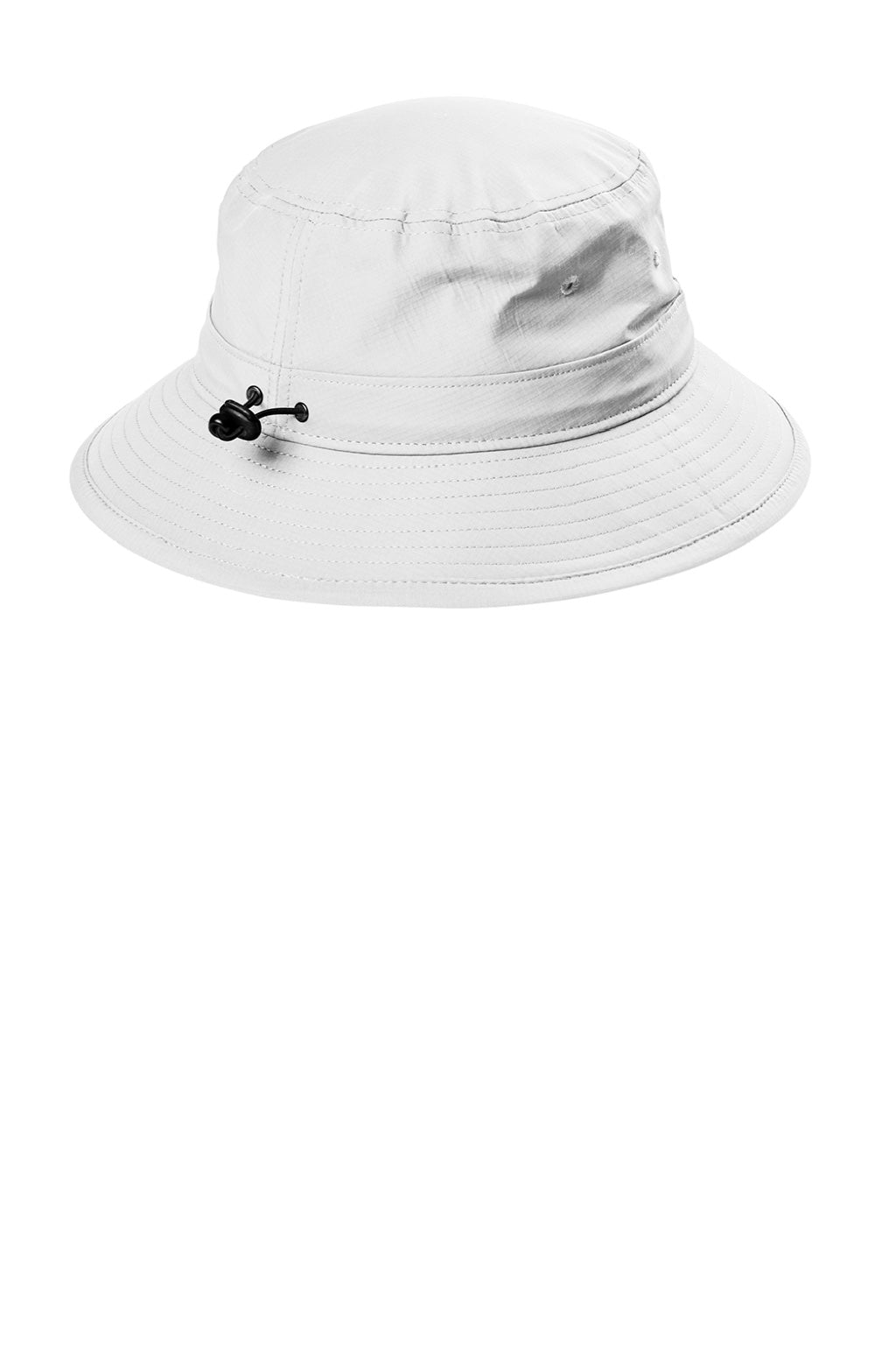 Port Authority Hats C948 Mens Moisture Wicking Bucket Hat White Flat Back