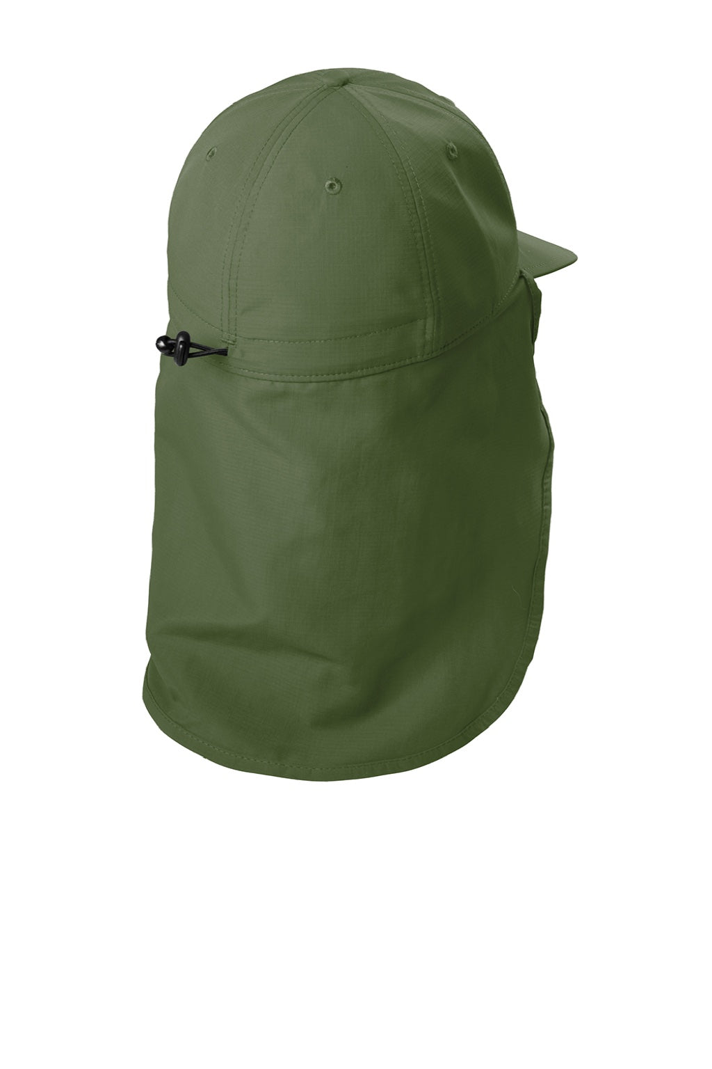 Port Authority Hats C949 Mens Moisture Wicking Sun Shade Hat Olive Leaf Green Flat Back