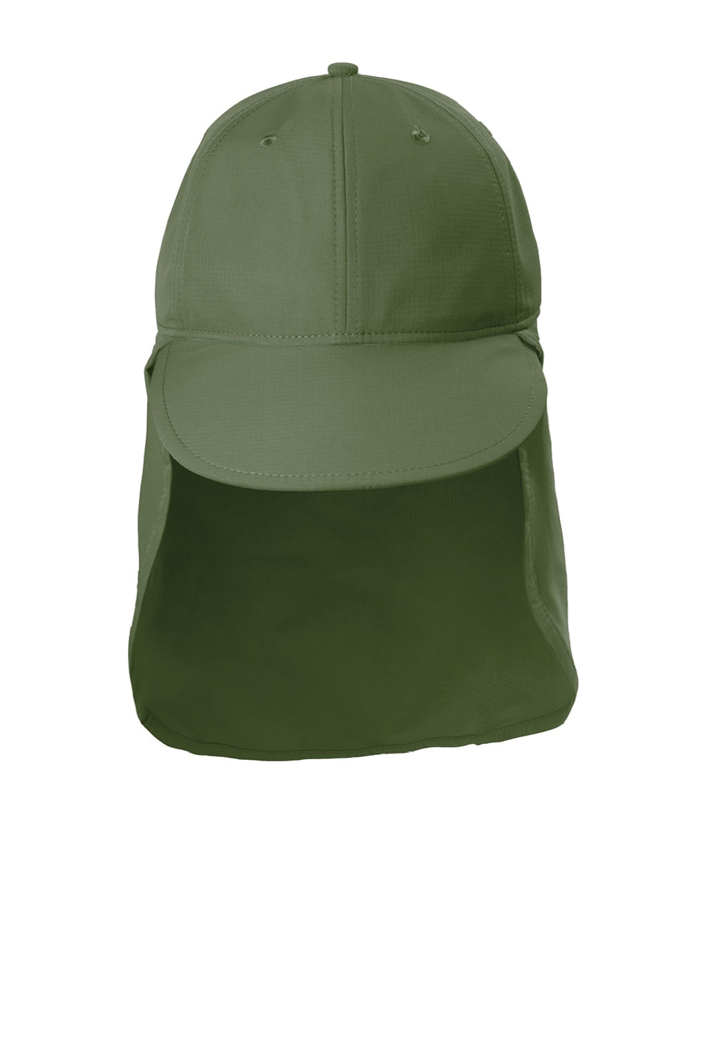 Port Authority Hats C949 Mens Moisture Wicking Sun Shade Hat Olive Leaf Green Flat Front