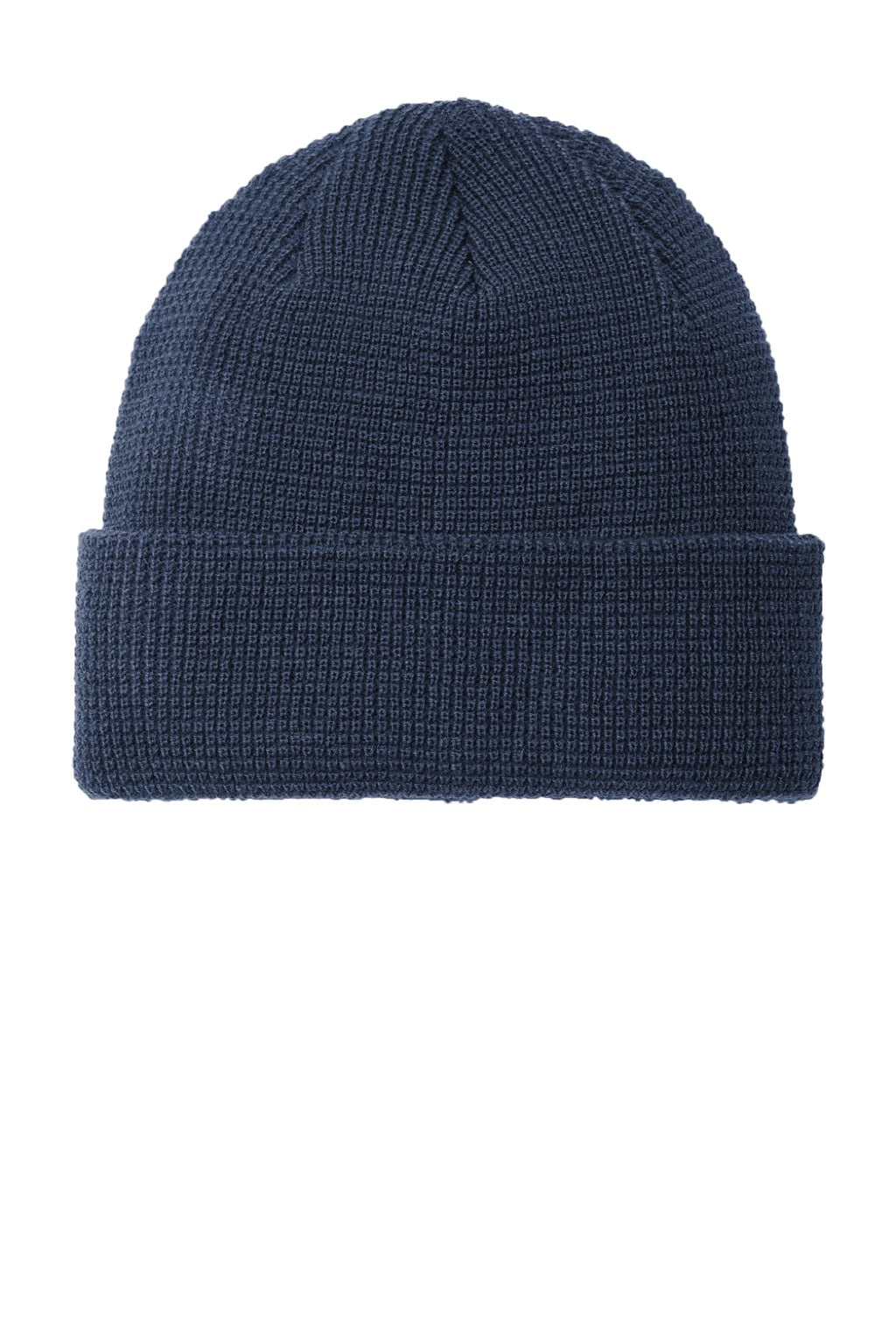 Port Authority Hats C955 Unisex Thermal Knit Cuffed Beanie Insignia Blue Flat Front