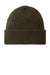 Port Authority Hats C955 Unisex Thermal Knit Cuffed Beanie Olive Green Flat Front