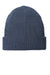 Port Authority Hats C958 Unisex Chunky Knit Beanie Heather Dress Navy Blue Flat Front