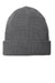 Port Authority Hats C958 Unisex Chunky Knit Beanie Heather Smoke Grey Flat Front