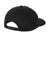 Port Authority Hats C962 Mens Snapback Rope Hat Black Flat Back