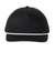 Port Authority Hats C962 Mens Snapback Rope Hat Black/White Flat Front