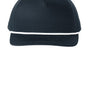 Port Authority Hats Mens Snapback Rope Hat - Navy Blue/White