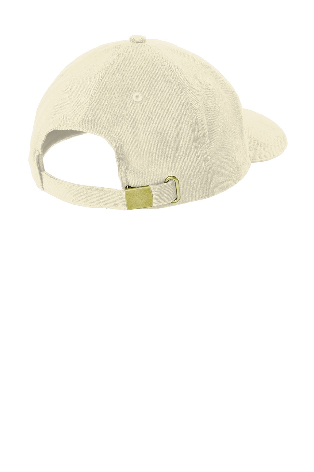 Port Authority Hats C973 Mens Light Corduroy Adjustable Dad Hat Stone Flat Back