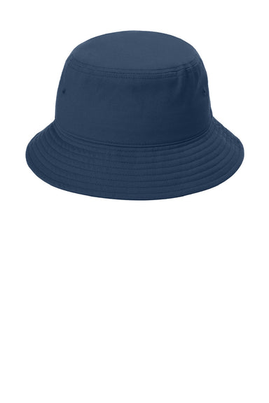 Port Authority Hats C975 Mens Classic Twill Bucket Hat River Navy Blue Flat Front