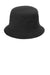 Port Authority Hats C976 Mens Twill Short Brim Bucket Hat Black Flat Front
