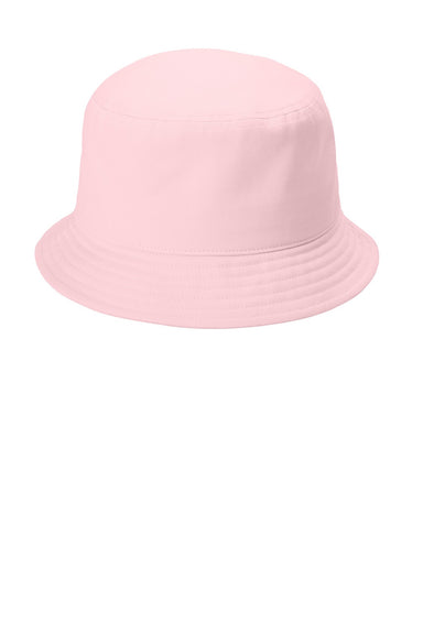 Port Authority Hats C976 Mens Twill Short Brim Bucket Hat Cloud Pink Flat Front