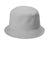 Port Authority Hats C976 Mens Twill Short Brim Bucket Hat Gusty Grey Flat Front
