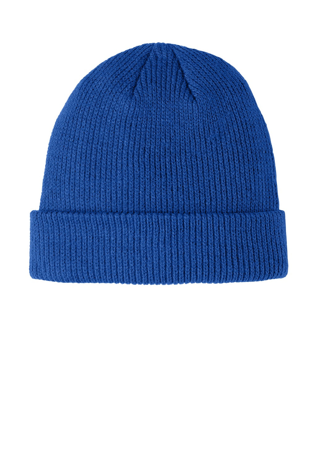 Port Authority Hats C977 Unisex Cozy Cuffed Beanie True Royal Blue Flat Front