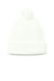 Port Authority Hats C978 Unisex Cozy Pom Beanie Marshmallow White Flat Front
