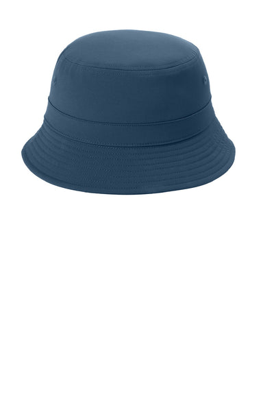 Port Authority Hats C980 Mens Moisture Wicking Bucket Hat River Navy Blue Flat Front