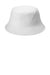 Port Authority Hats C980 Mens Moisture Wicking Bucket Hat White Flat Front