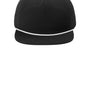 Port Authority Hats Mens Adjustable Rope Hat - Black/White