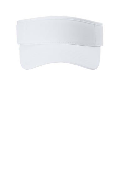Port Authority Hats C983 Mens Adjustable Visor White Flat Front