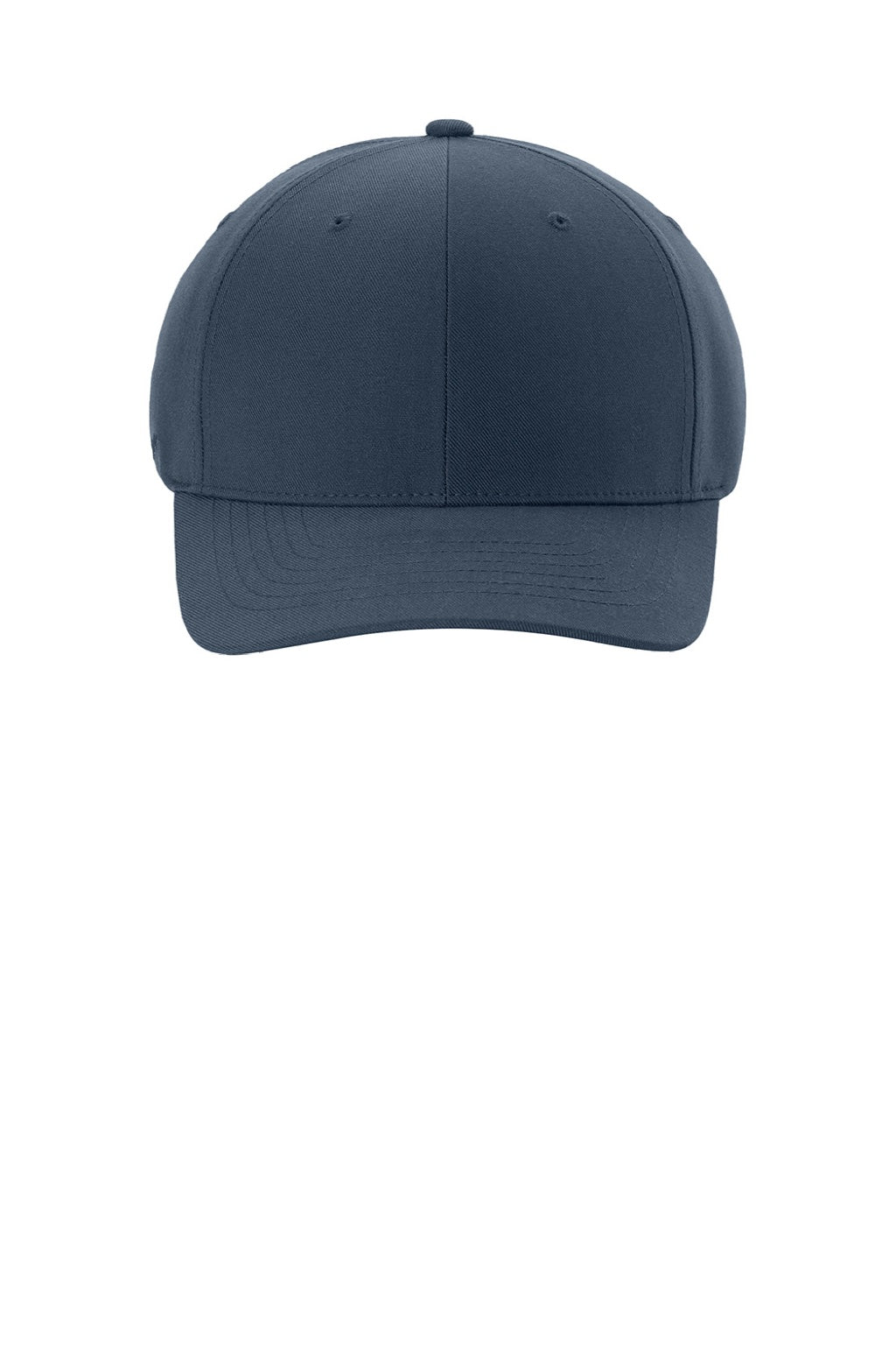 Port Authority Hats C988 Mens NU Moisture Wicking Flexfit Hat River Navy Blue Flat Front