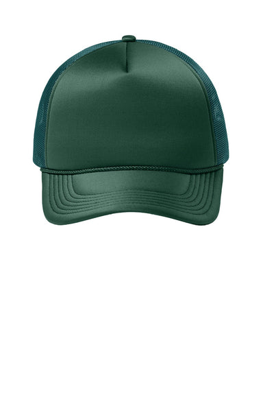 Port Authority Hats C993 Mens Foam Truck'N Hat Dark Green Flat Front