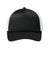 Port Authority Hats C993 Mens Foam Truck'N Hat Deep Black/Deep Black/White Flat Front