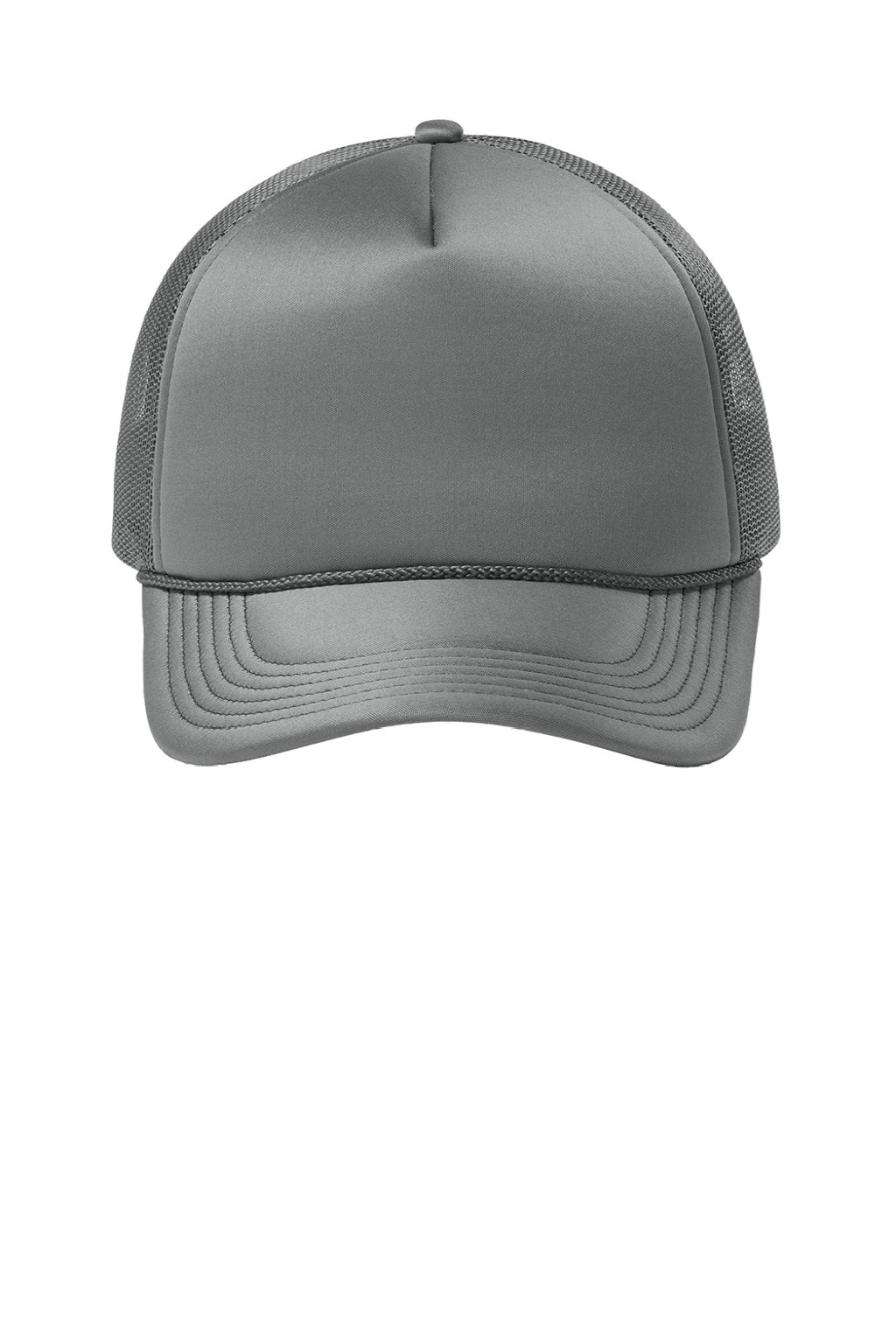 Port Authority Hats C993 Mens Foam Truck'N Hat Deep Smoke Grey Flat Front